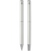 Ensemble-cadeau stylo bille et stylo roller Lucetto en aluminium recyclé, Parure avec stylo plume publicidad