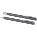 Ensemble-cadeau stylo bille et stylo roller Lucetto en aluminium recyclé, Parure avec stylo plume publicidad