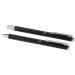 Ensemble-cadeau stylo bille et stylo roller Lucetto en aluminium recyclé, Parure avec stylo plume publicidad