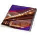 Cuaderno de espiral Desk-Mate® A5 con contracubierta impresa regalo de empresa