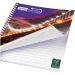 Cuaderno de espiral Desk-Mate® A5 con contracubierta impresa, cuaderno espiral publicidad
