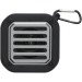 Haut-parleur solaire Bluetooth® Solo de 3 W IPX5 en plastique recyclé certifié RCS avec mousqueton regalo de empresa