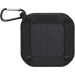 Haut-parleur solaire Bluetooth® Solo de 3 W IPX5 en plastique recyclé certifié RCS avec mousqueton, objet solaire publicidad