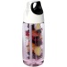 HydroFruit Botella deportiva de plástico reciclado de 700 ml con tapa abatible e infusor regalo de empresa