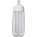 HydroFruit Botella deportiva de plástico reciclado de 700 ml con tapa abatible e infusor regalo de empresa