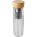 Bouteille à infusion Bailey en verre borosilicate de 400 ml avec couvercle en bambou regalo de empresa