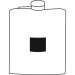 Set flasque et 4 gobelets, flasque publicidad
