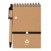 Cuaderno de espiral reciclado con bolígrafo regalo de empresa