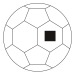 Patear un balón de fútbol, pelota de fútbol publicidad