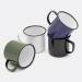 Taza de metal esmaltado, Taza esmaltada publicidad