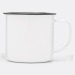 Taza de metal esmaltado, Taza esmaltada publicidad