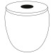 Vaso de vidrio de doble pared 25cl, Taza de vidrio publicidad