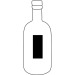 Gourde en verre, Bouteille en verre publicidad