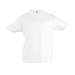 Camiseta cuello redondo niño blanco 190 g soles - niños imperiales - 11770b, camiseta para niños publicidad
