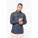 Chemise denim manches longues Kariban, Chemise en jean publicidad