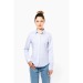 Camisa de popelina de manga larga para mujer, camisa de mujer publicidad