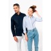 Camisa de popelina de manga larga para mujer, camisa de mujer publicidad