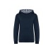 Sweat-shirt à capuche contrastée à motifs enfant unisexe, vêtement enfant publicidad
