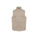 Gilet polycoton multipoches rembourré unisexe, Gilet ou veste reporter multi-poches publicidad