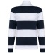 Polo unisex a rayas de manga larga, Rugby Polo publicidad