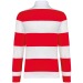 Polo unisex a rayas de manga larga, Rugby Polo publicidad