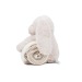 Peluche lapin avec couverture, lapin publicidad