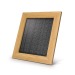 Cadre solaire en bambou avec chargeur, objet solaire publicidad