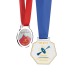 Médaille plastique PMMA épaisseur 3mm et maxi 30cm² avec cordon satin, médaille publicidad