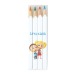 Set quadri 4 couleurs 8,7cm, Crayon de couleur publicidad
