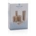 Juego de kubb de madera, Juego de exterior sostenible publicidad