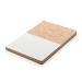 Cuaderno A5 con cubierta de kraft y corcho, Cuaderno de corcho publicidad
