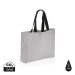 Bolso grande de lona Aware reciclada y sin teñir de 240 g/m²., bolsa de compras publicidad