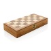 Jeu d'échecs pliable en bois FSC®, jeu d'échecs publicidad