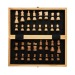 Jeu d'échecs pliable en bois FSC®, jeu d'échecs publicidad