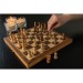 Jeu d'échecs pliable en bois FSC®, jeu d'échecs publicidad