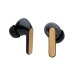 Auriculares TWS de plástico reciclado RCS y bambú regalo de empresa
