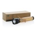 Lampe 5W en plastique recyclé RCS et bambou Lucid, Lampe torche publicidad