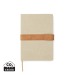 VINGA Carnet de notes en toile recyclée RCS Bosler, carnet recyclé publicidad