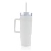 Taza de 900 ml con asa de plástico reciclado RCS, Taza isotérmica publicidad
