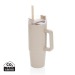 Taza de 900 ml con asa de plástico reciclado RCS, Taza isotérmica publicidad