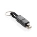 Câble de charge rapide 4 en 1 60W en aluminium recyclé, câble de chargement publicidad
