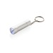 Porte-clés torche en aluminium recyclé RCS Flash, porte-clés lampe publicidad