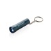 Porte-clés torche en aluminium recyclé RCS Flash, porte-clés lampe publicidad