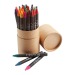 Tube cartonné de 30 crayons gras, Crayon gras et crayon de cire publicidad
