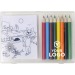 Set à dessin de 8 crayons de couleur et 20 feuilles, set de coloriage et ensemble de dessin publicidad