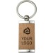 Llavero de madera y metal, Llaveiro de madera publicidad
