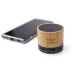 Altavoz inalámbrico Bamboo, Altavoz de madera o bambú publicidad