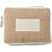 Trousse de toilette en jute Julian, trousse de voyage publicidad