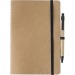 Cuaderno Theodore A5 de cartón reciclado, cuaderno con bolígrafo publicidad