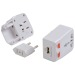 Adaptateur prise universelle avec entrée USB. Input 100-125V 6A ou 220-250V 6A. ATTENTION regalo de empresa